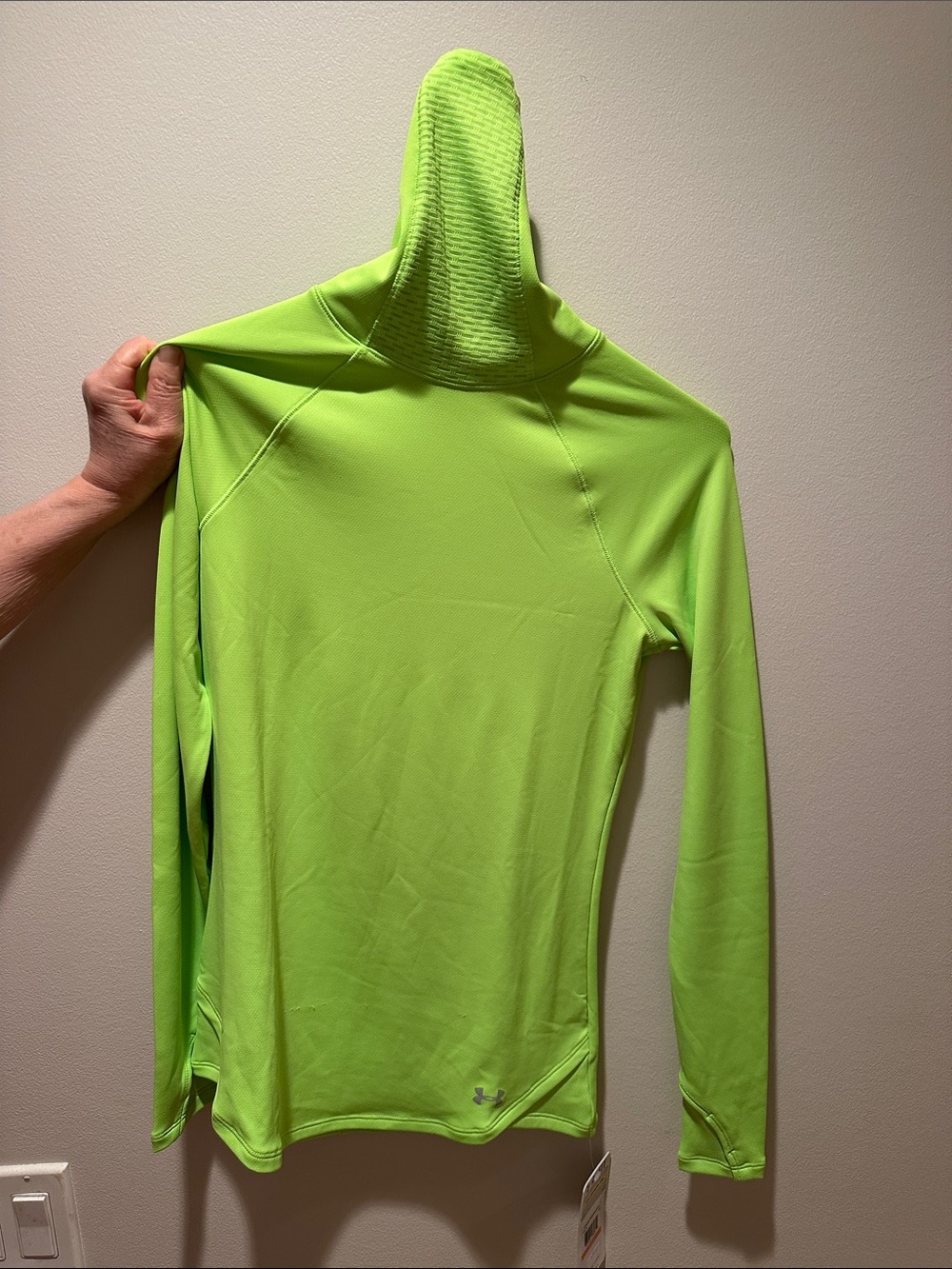 Under Armour Neon Lime Women’s Fitted Hooded Pullover Sweater